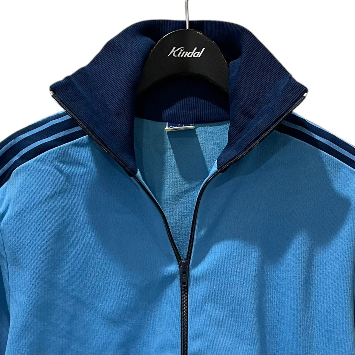 60s 70s adidas トラックジャケット 3号 ブルー アディダス（70s