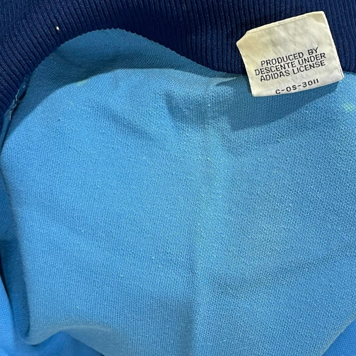 アディダス 西ドイツ ヴィンテージ M トラックジャケット ADS-3F 水色 adidas(アディダス) 70s トラックジャケット デサント製 W