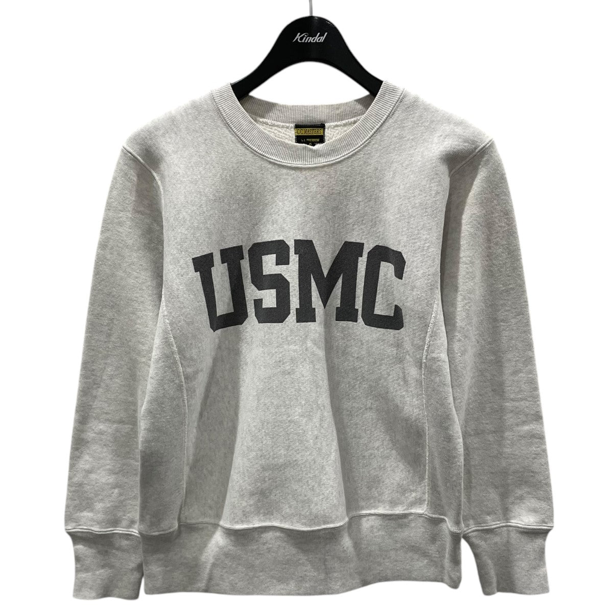 Pherrow's USMC サイズ38ハーフジップ スウェット Pherrow's/フェローズ」USAFAプリント ハーフジップスウェット