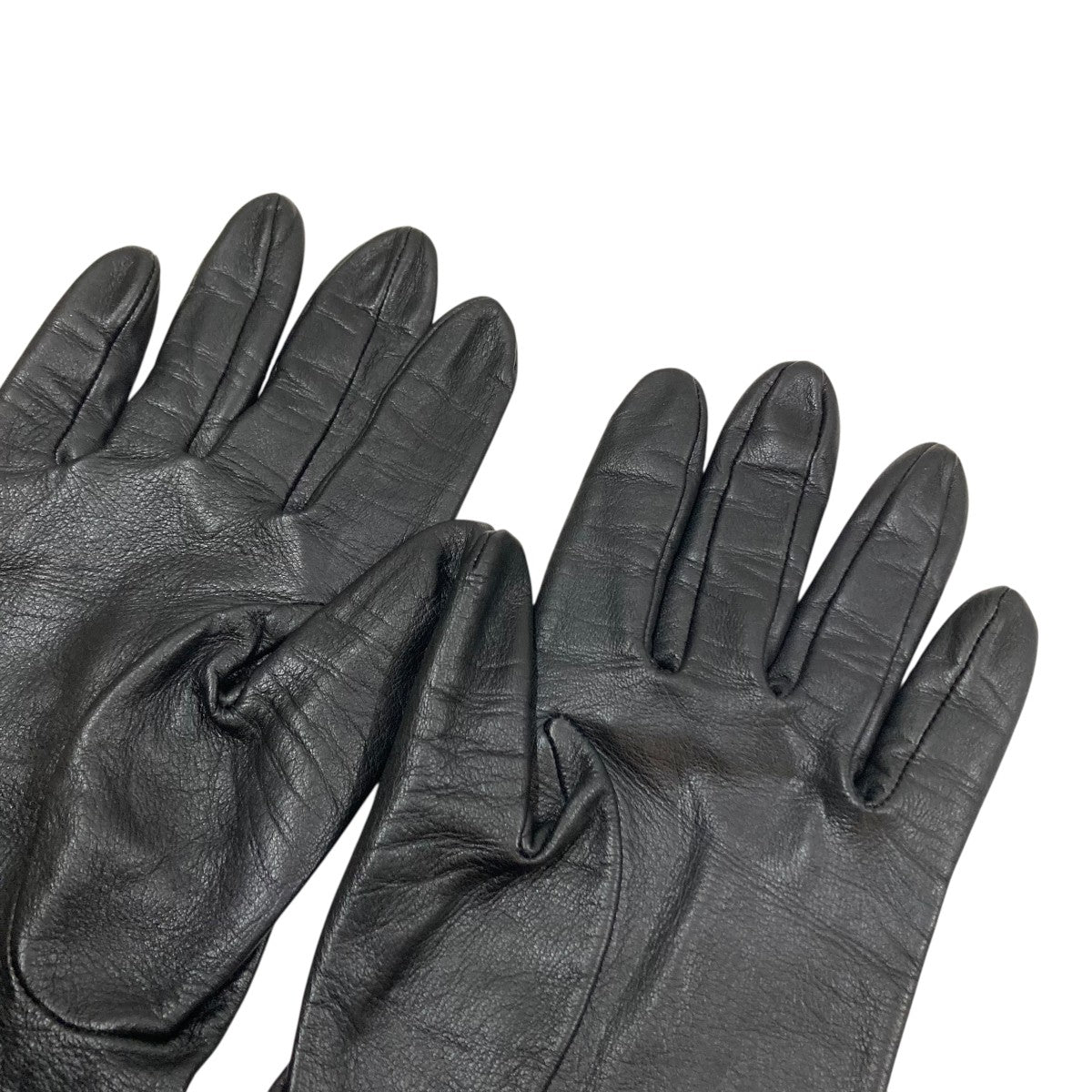 美品　DENTS ブラックレザー ロンググローブ 7 ½ Dents(デンツ) レザーグローブ ブラック サイズ 7 1/2｜【公式
