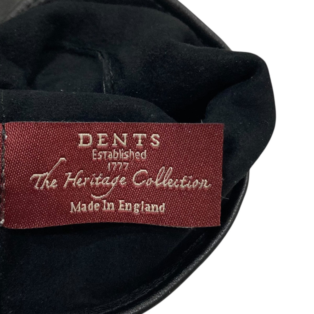 美品　DENTS ブラックレザー ロンググローブ 7 ½ Dents(デンツ) レザーグローブ ブラック サイズ 7 1/2｜【公式