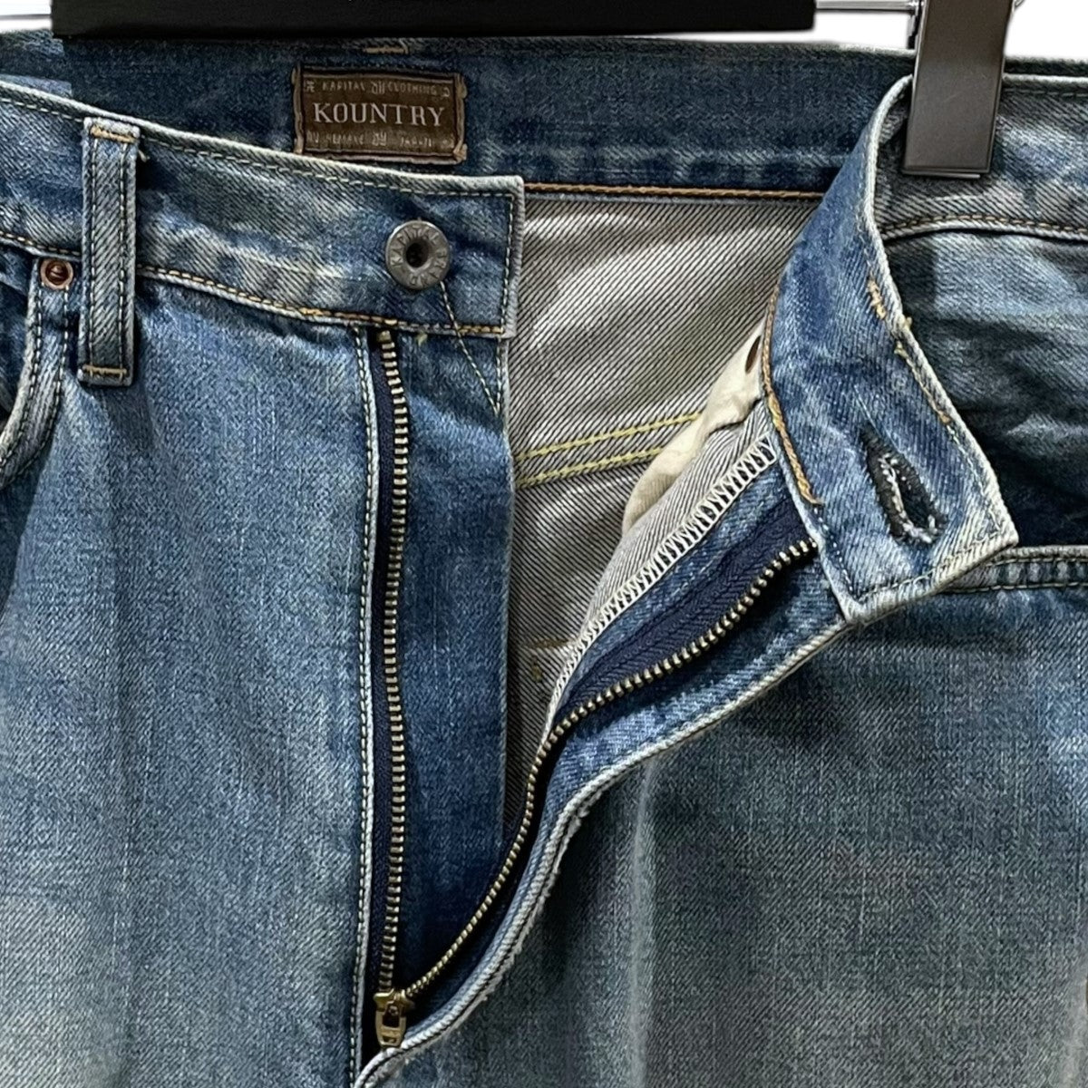 KAPITAL(キャピタル) デニムハーフパンツ 14oz Bone Denim 5P