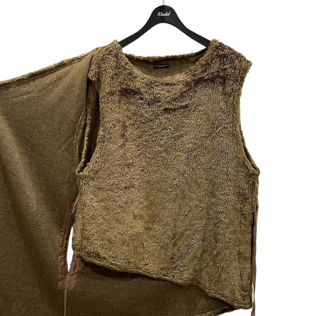 24AW ニットラップベスト アクリルカーリーファー Knit Wrap Vest - Acrylic Curly Fur