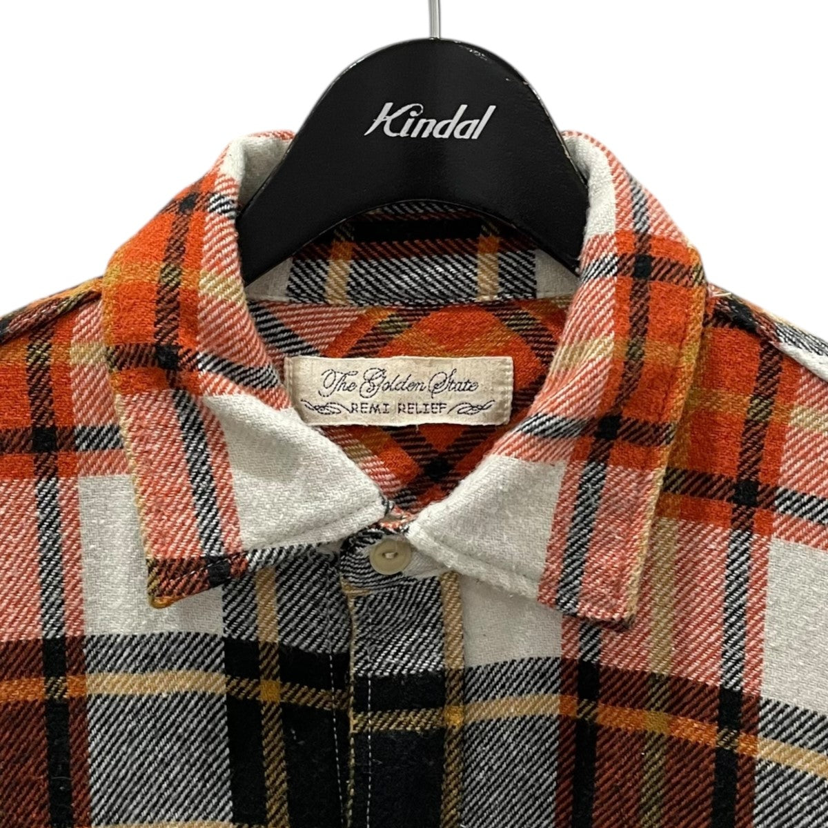 【新品】REMI RELIEF BEAMS+ 別注 チェックシャツ　Ⅼ IN＆OUT Shirts ～REMI RELIEF～｜BEAMS PLUS（ビームス プラス
