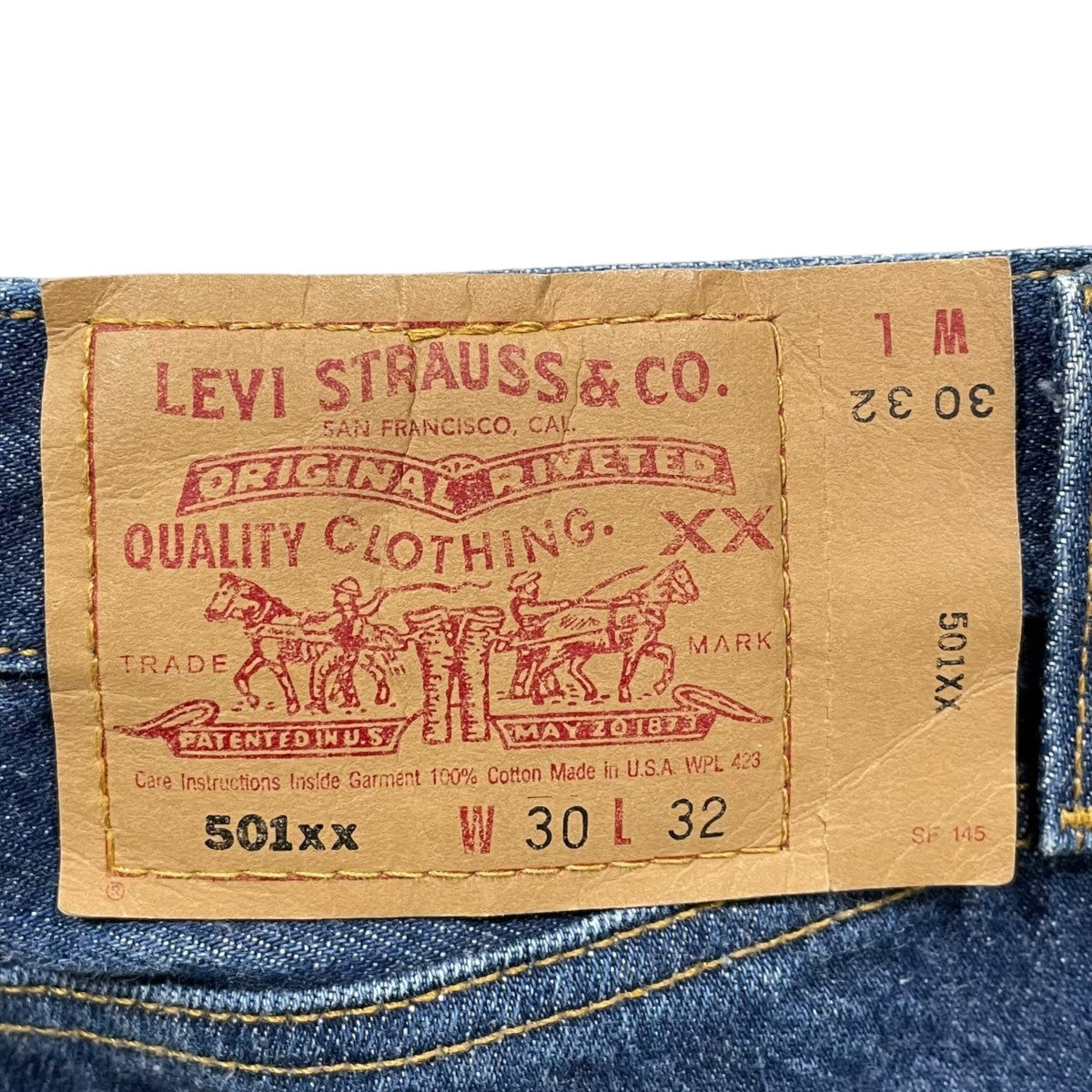 良品✨Levi's デニム 501 xx USA製 大きいサイズ 553 リーバイス USA製 501xx デニム 裏553 ジーンズ 35/32 - メルカリ