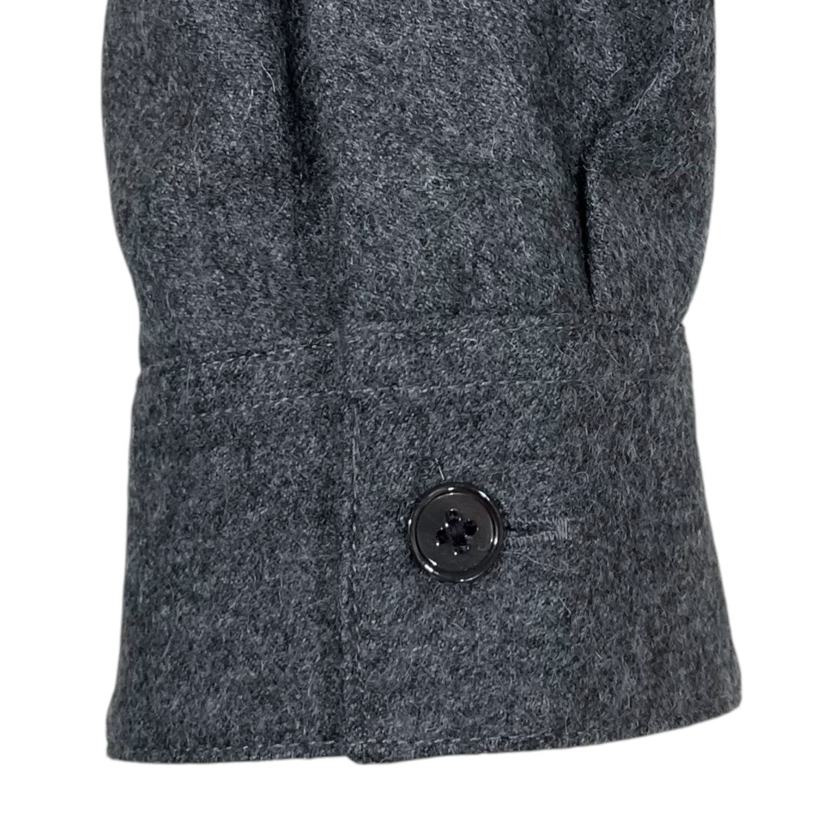 H BEAUTY&YOUTH ウールアルパカシャツジャケット S グレー H BEAUTY&YOUTH ウールアルパカシャツジャケット S グレー