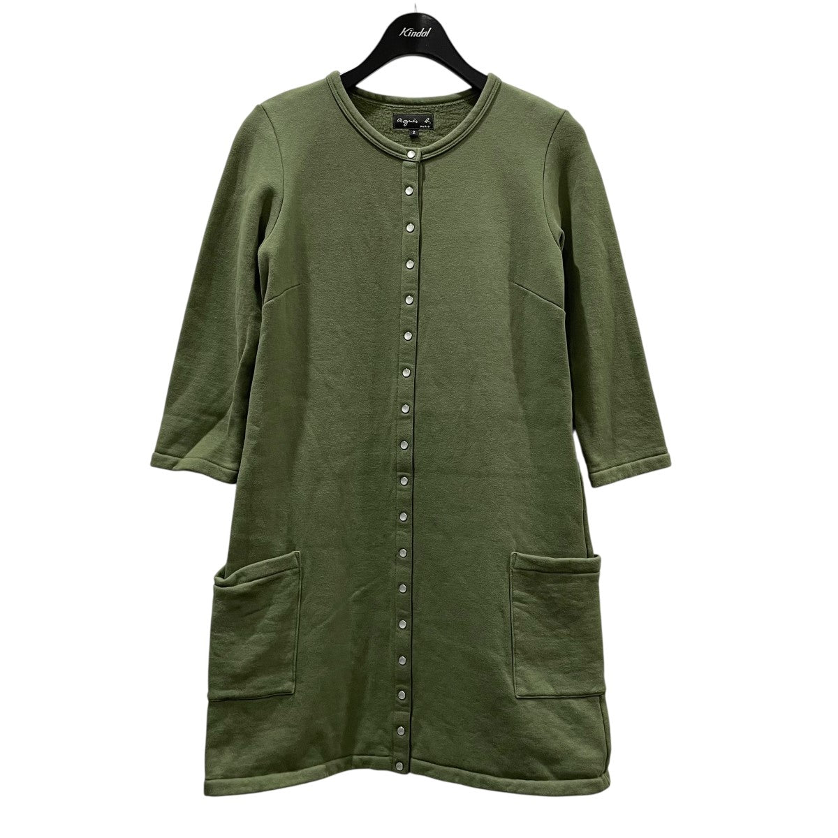 AW17 agnes b スナップカーディガン agnes b(アニエスベー) スナップボタンカーディガン ED17M001