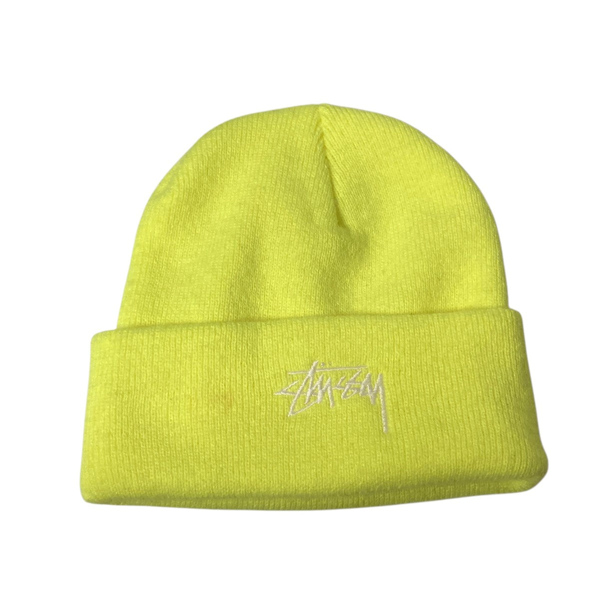stussy(ステューシー) ニット帽 イエロー サイズ フリーサイズ