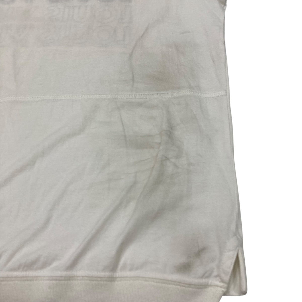 【VIP価格】ルイヴィトン ホワイト クルーネック ロゴ Tシャツ LOUIS VUITTON(ルイヴィトン) クルーネック ロゴプリントTシャツ