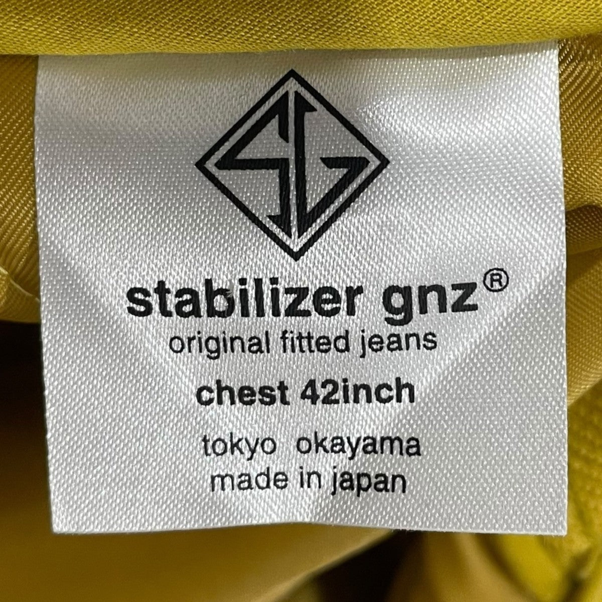 ジャケット・アウター PYTSTABILIZER GNZ 8-39CP jacket STABILIZER GNZ(スタビライザージーンズ) 中綿キルティング