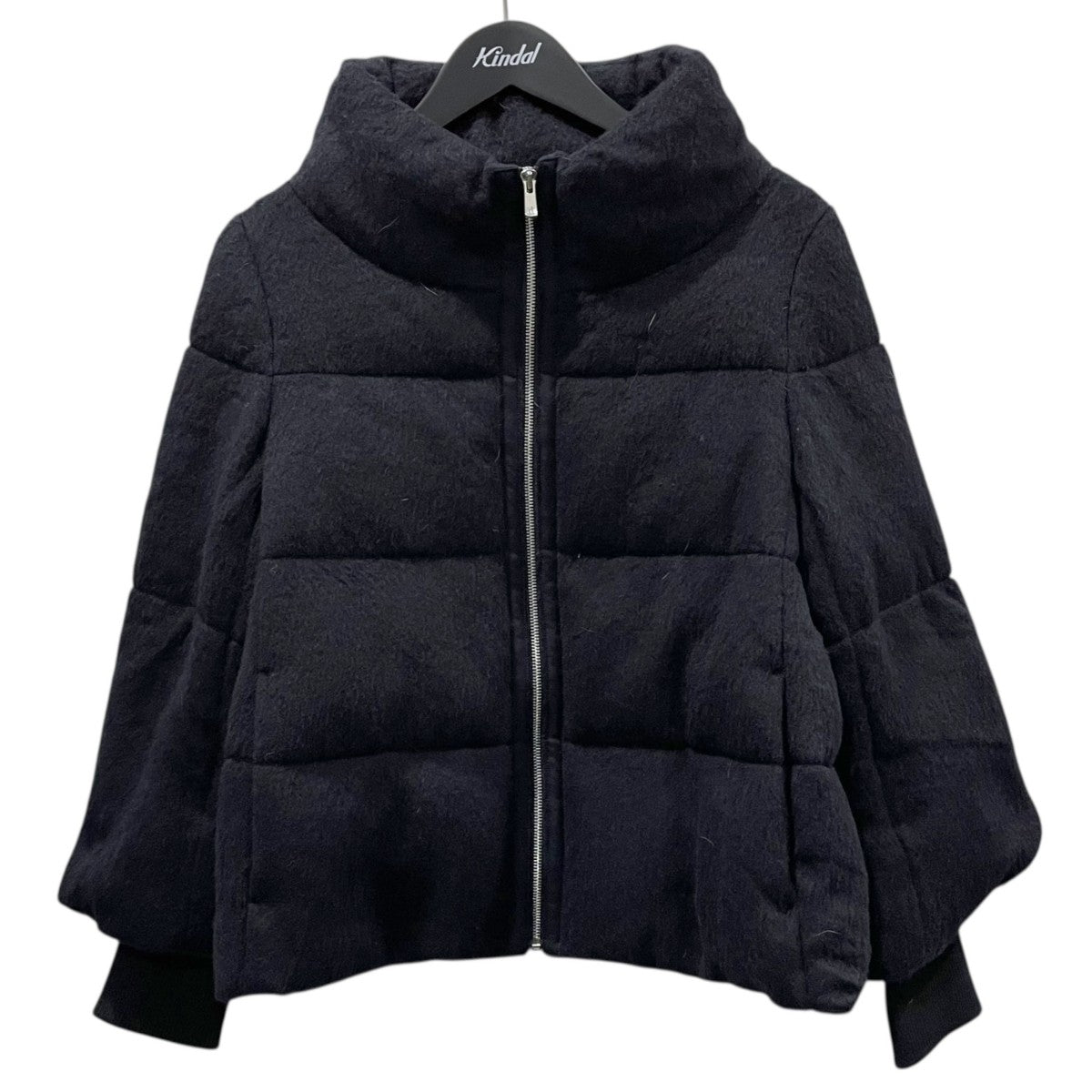 ANAYI(アナイ) アルパカシャギーダウンコート ネイビー サイズ 38