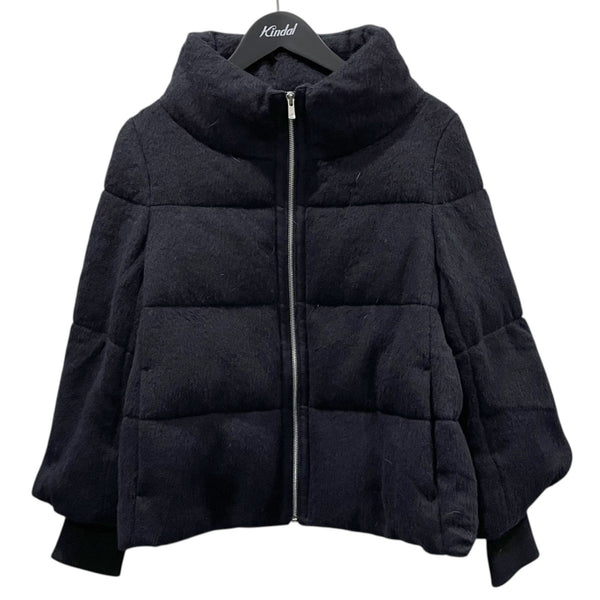 ANAYI(アナイ) アルパカシャギーダウンコート ネイビー サイズ 38