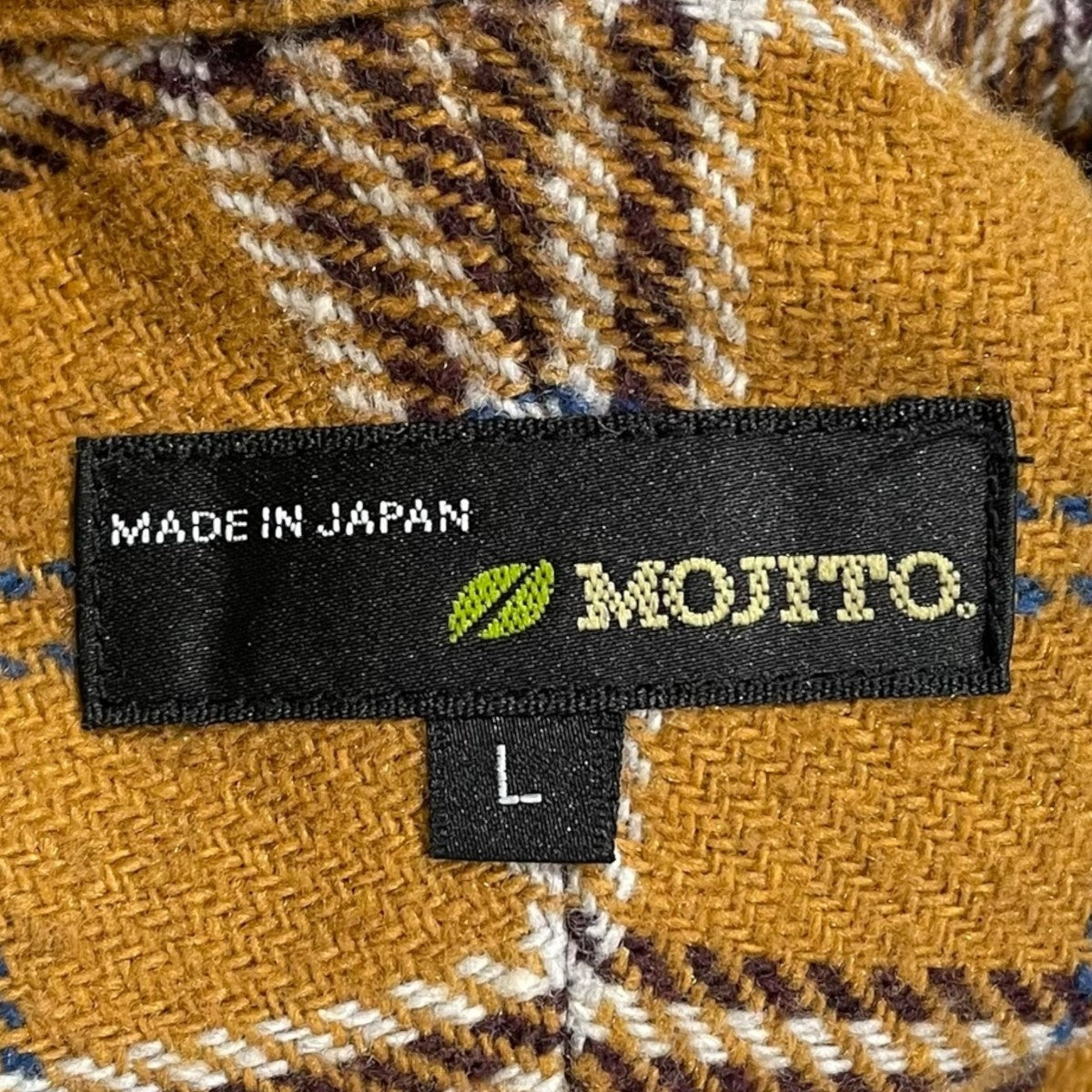 モヒートMOJITO日本製 長袖チェックネルシャツ MOJITO ''ABSHINTH SHIRT_#20 FLANNEL PRINT'' (GREY) - XL / GREY