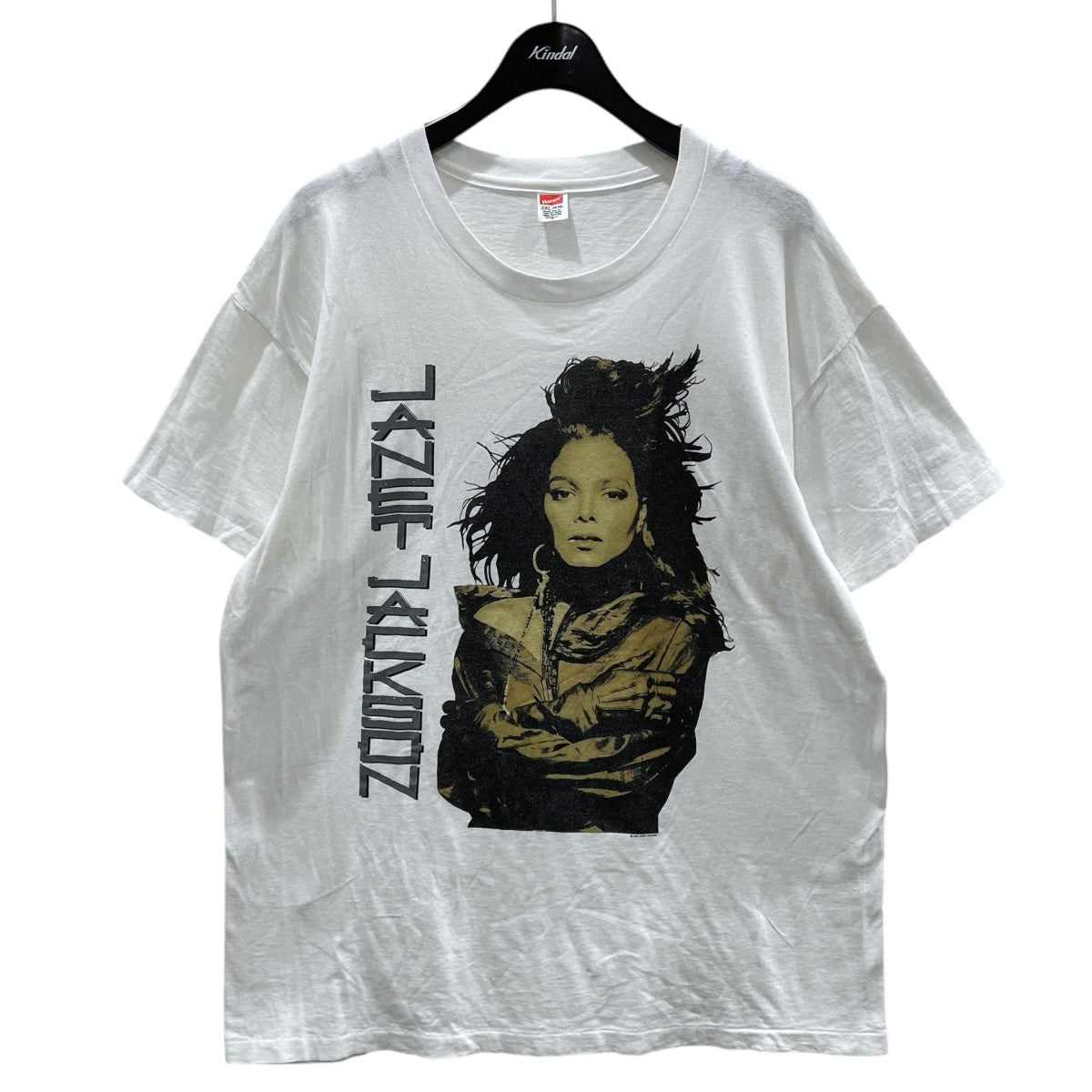 hanes ジャケットジャクゾン Janet Jackson プリントTシャツ 古着・中古-1枚目のアイテム画像