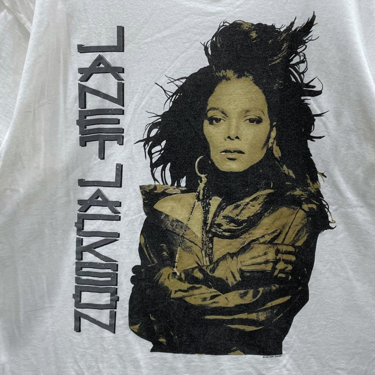 hanes ジャケットジャクゾン Janet Jackson プリントTシャツ 古着・中古-4枚目のアイテム画像