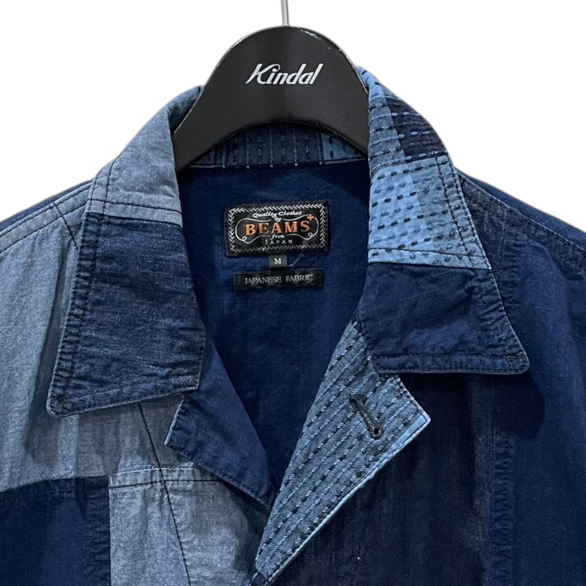ジャケット・アウター BEAMSPLUS Chore Jacket Indigo Patchwork Beams Plus' Indigo Sashiko Plaid is Something Else