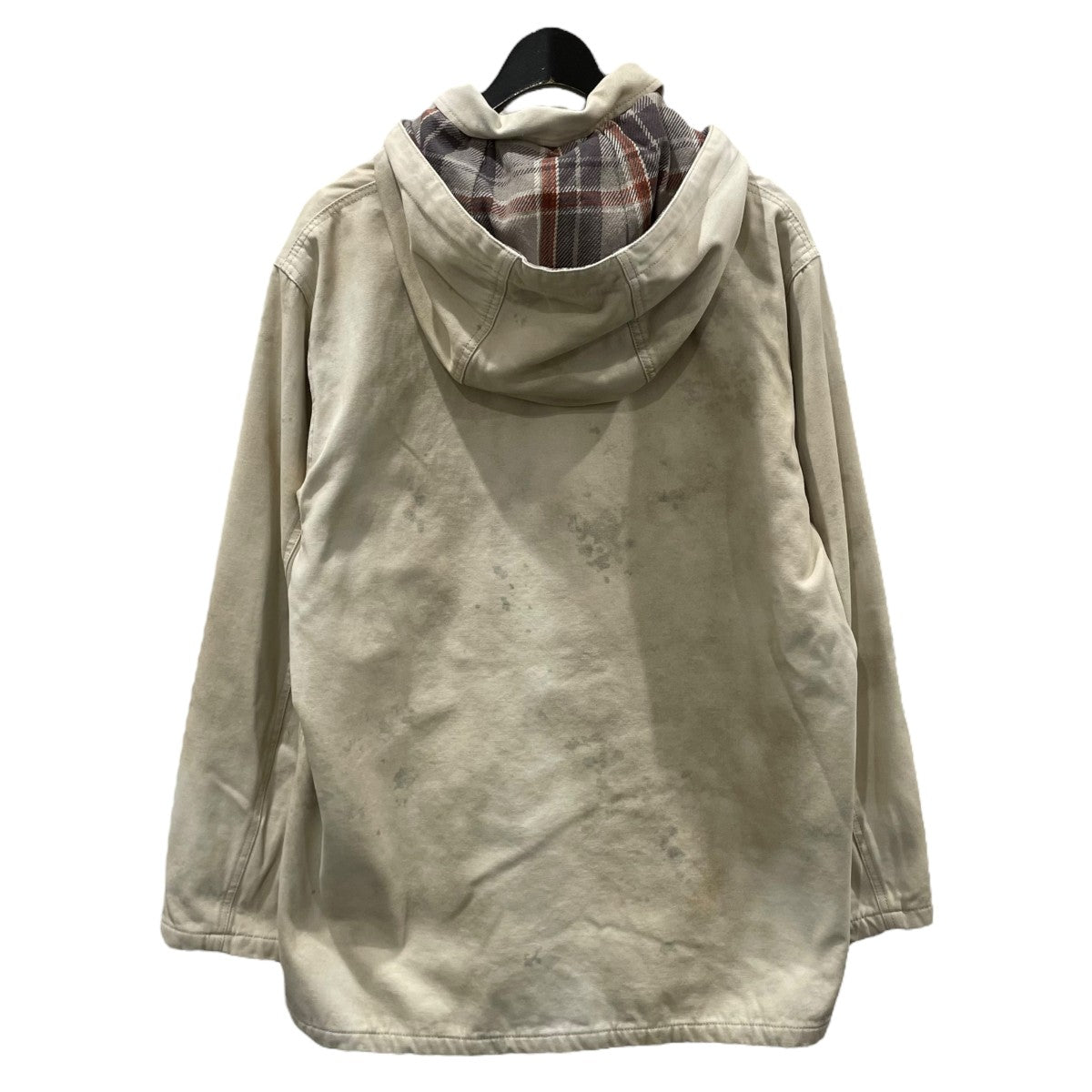 加工ジップアップフーデッドジャケット Sportsman Coat Hard Twisted Oxford Print スポーツマンコート ハードツイストオックスフォード 38-19-0104-791