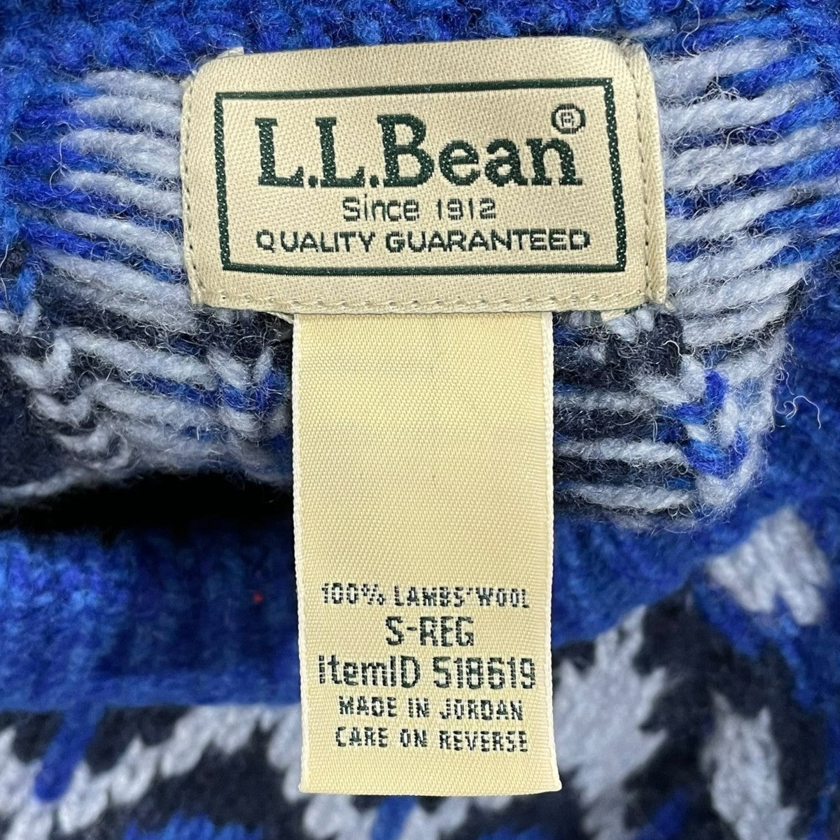 ダブルアールエル　デニムブルー クルーネックセーター 新品タグ付き L．L．Bean(エルエルビーン) クルーネックセーター 518619