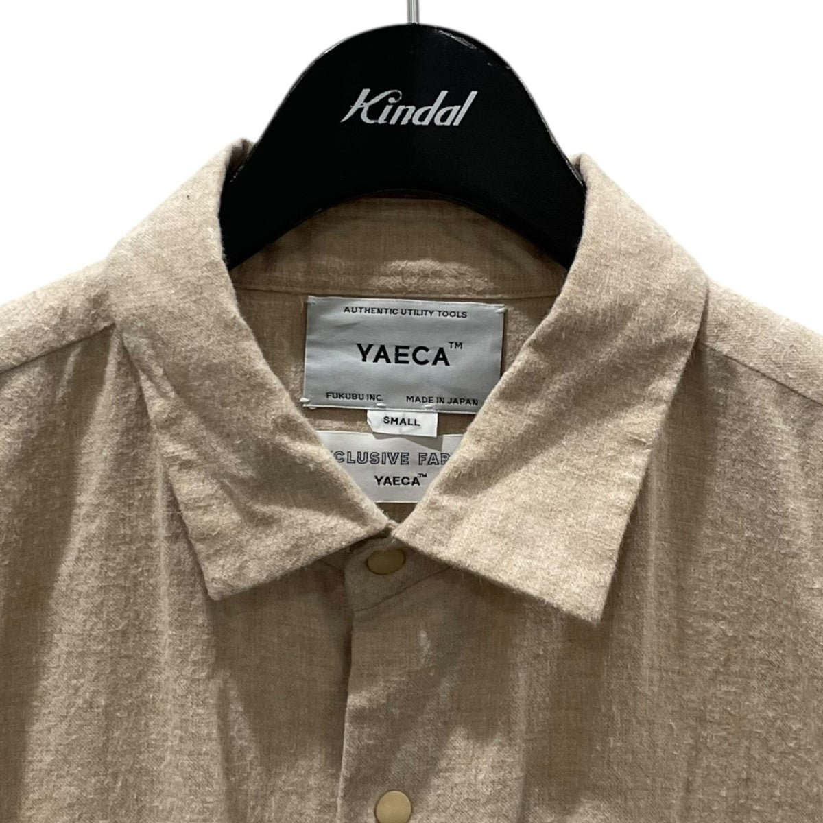 YAECA(ヤエカ) スナップボタン長袖シャツ COMFORT SHIRT RELAX
