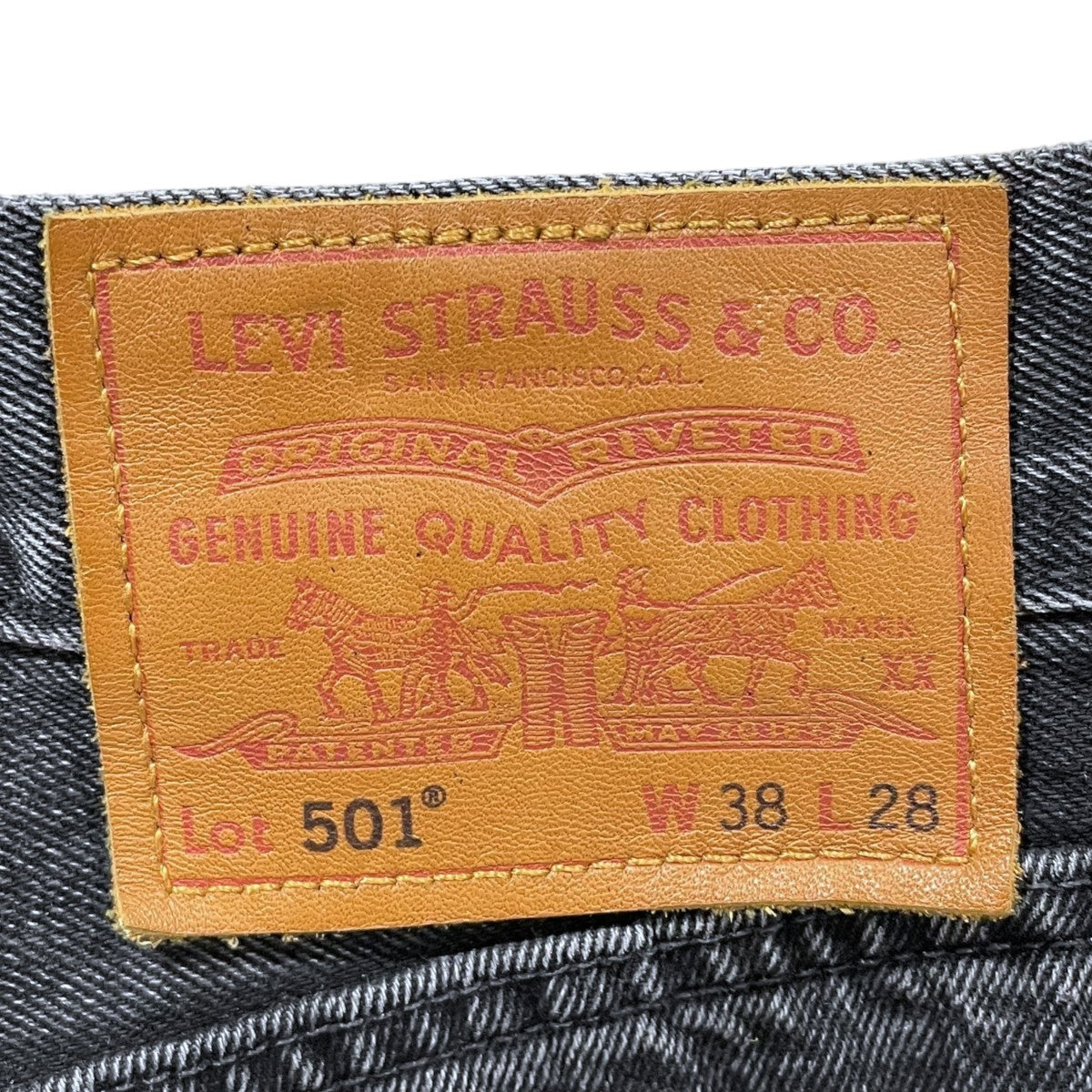 LEVI'S PReMIUM×BEAMS 23SS 加工デニムパンツ 501 BLACK DENIME