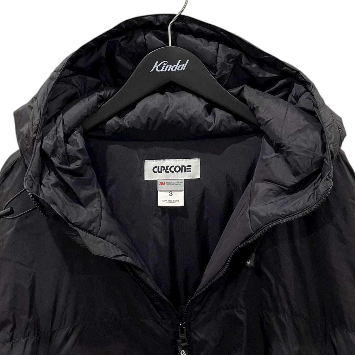ジャケット・アウター cup and cone puff jacket black L CUP AND CONE: Puff Jacket - Black