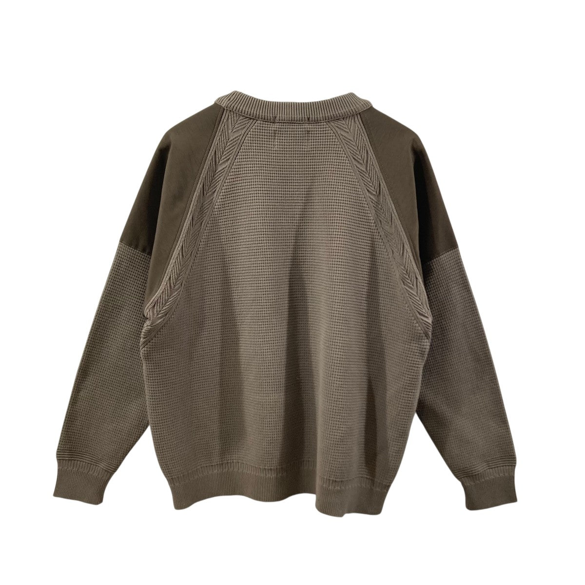 YASHIKI×master-piece クルーネックワッフルニットYSK-22AW
