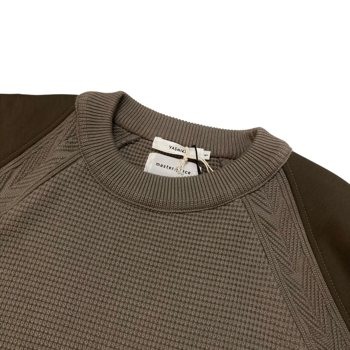 YASHIKI×master-piece クルーネックワッフルニットYSK-22AW