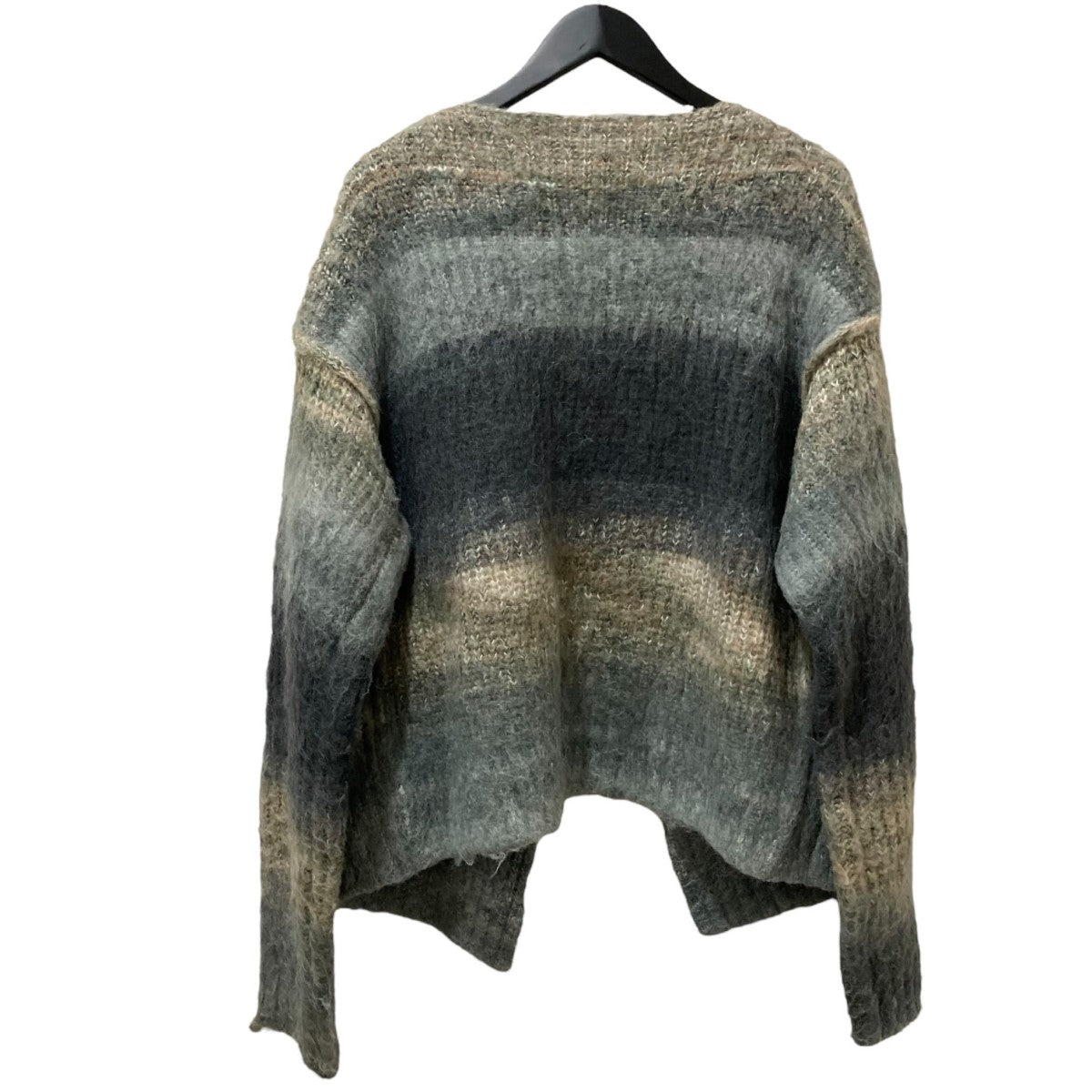 PERVERZE(パーバーズ) Gradient Stripe Wide モヘアカーディガン