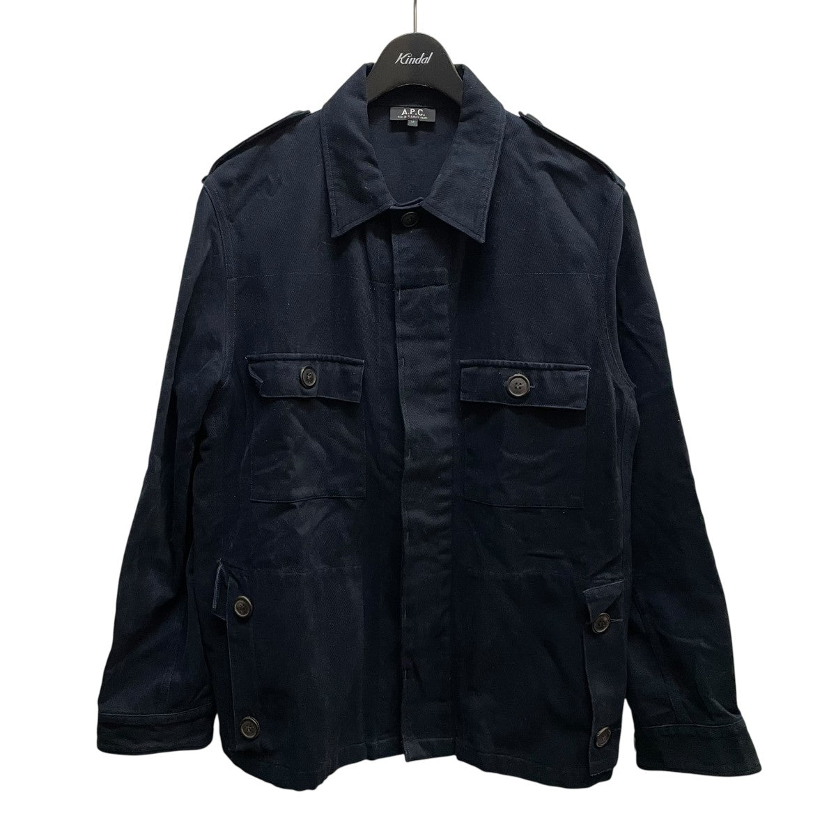 A.P.C/ステンカラーコート/size36/グレンチェック/近年モデル A．P．C．(アーペーセー) グレンチェックステンカラーコート