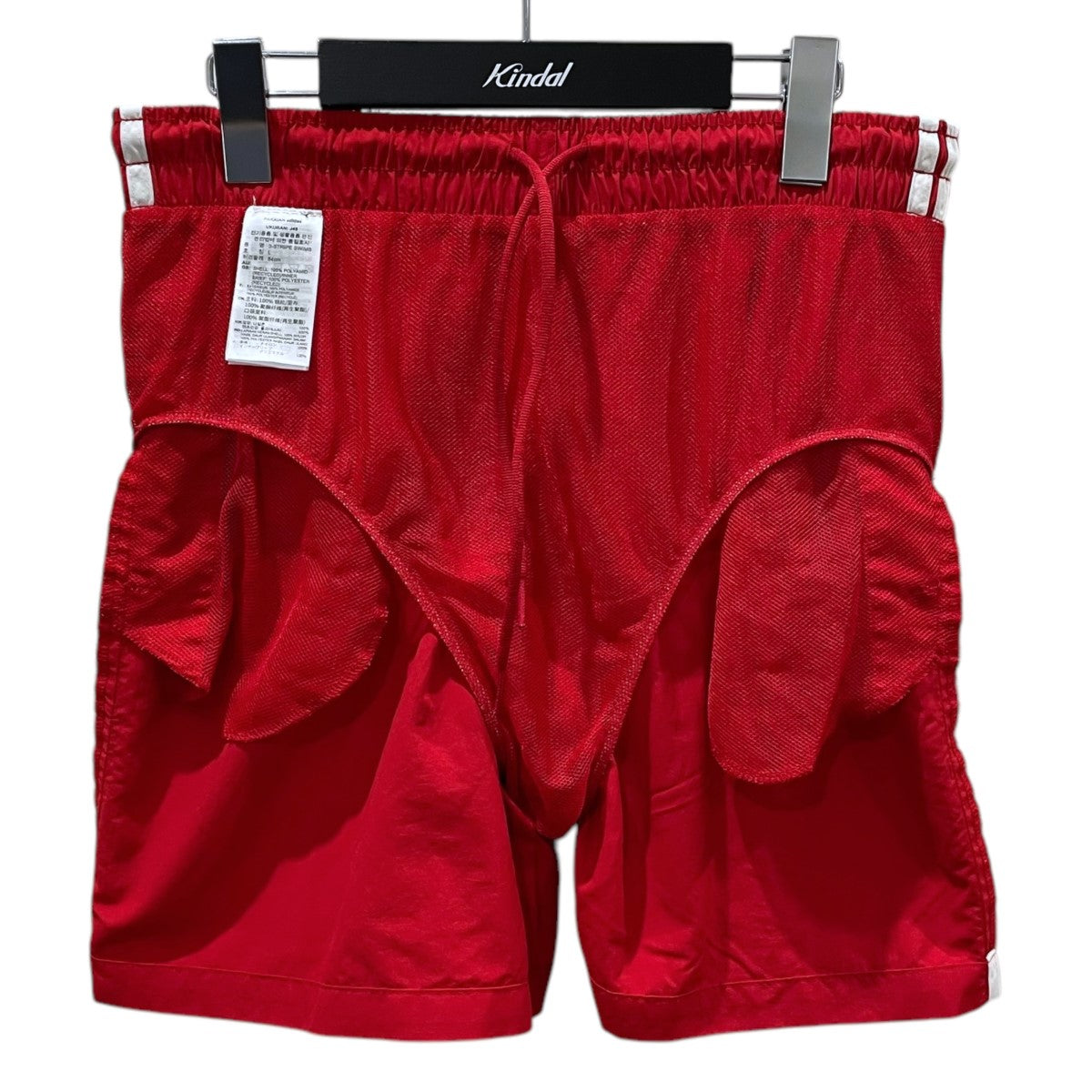90s adidas クラシック3ストライプスイムショーツ　ハーフパンツ　赤 90s adidas クラシック3ストライプスイムショーツ ハーフパンツ
