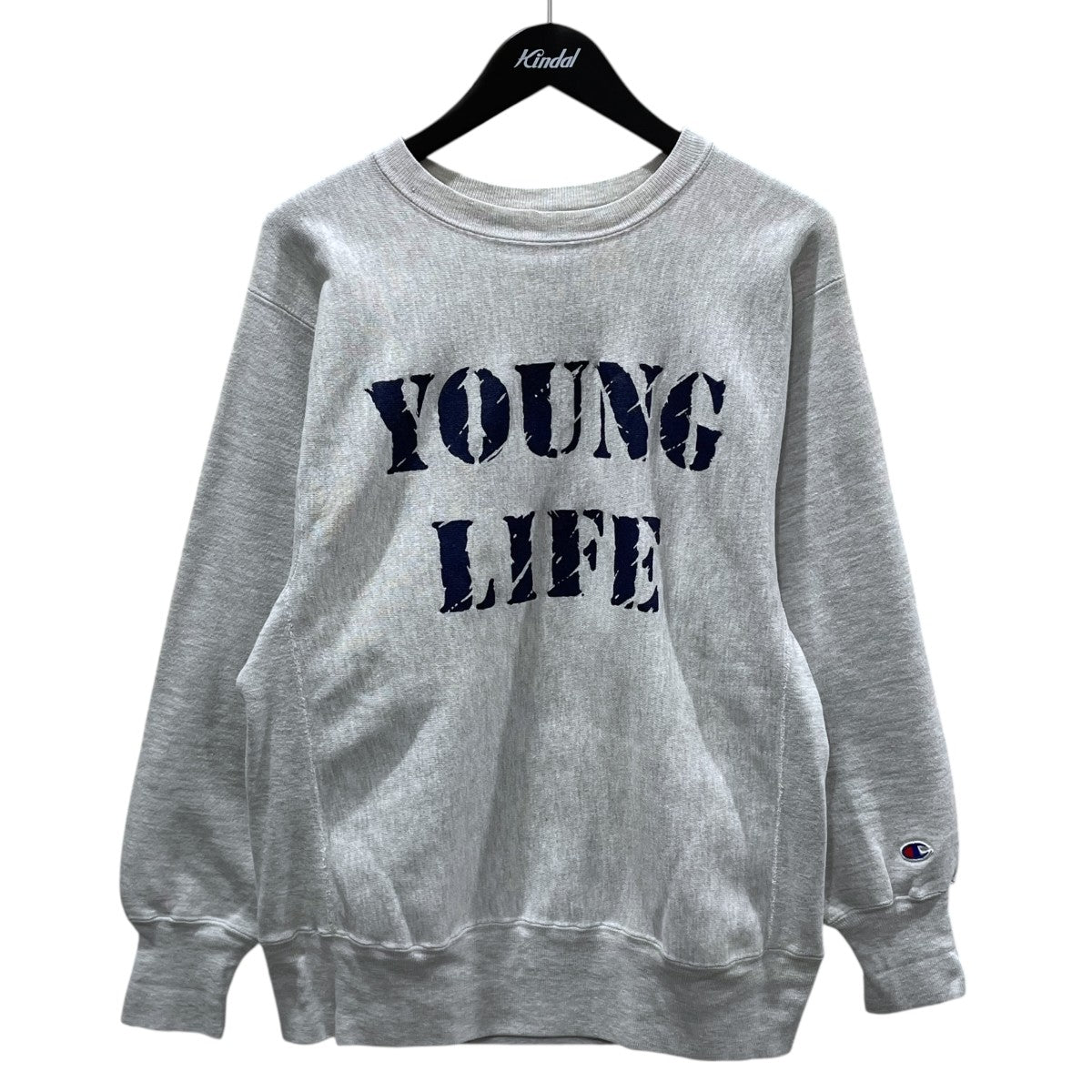 90s チャンピオン YOUNG LIFE リバースウィーブ USA製 L Champion(チャンピオン) 90s スウェットトレーナー YOUNG LIFE REVERSE