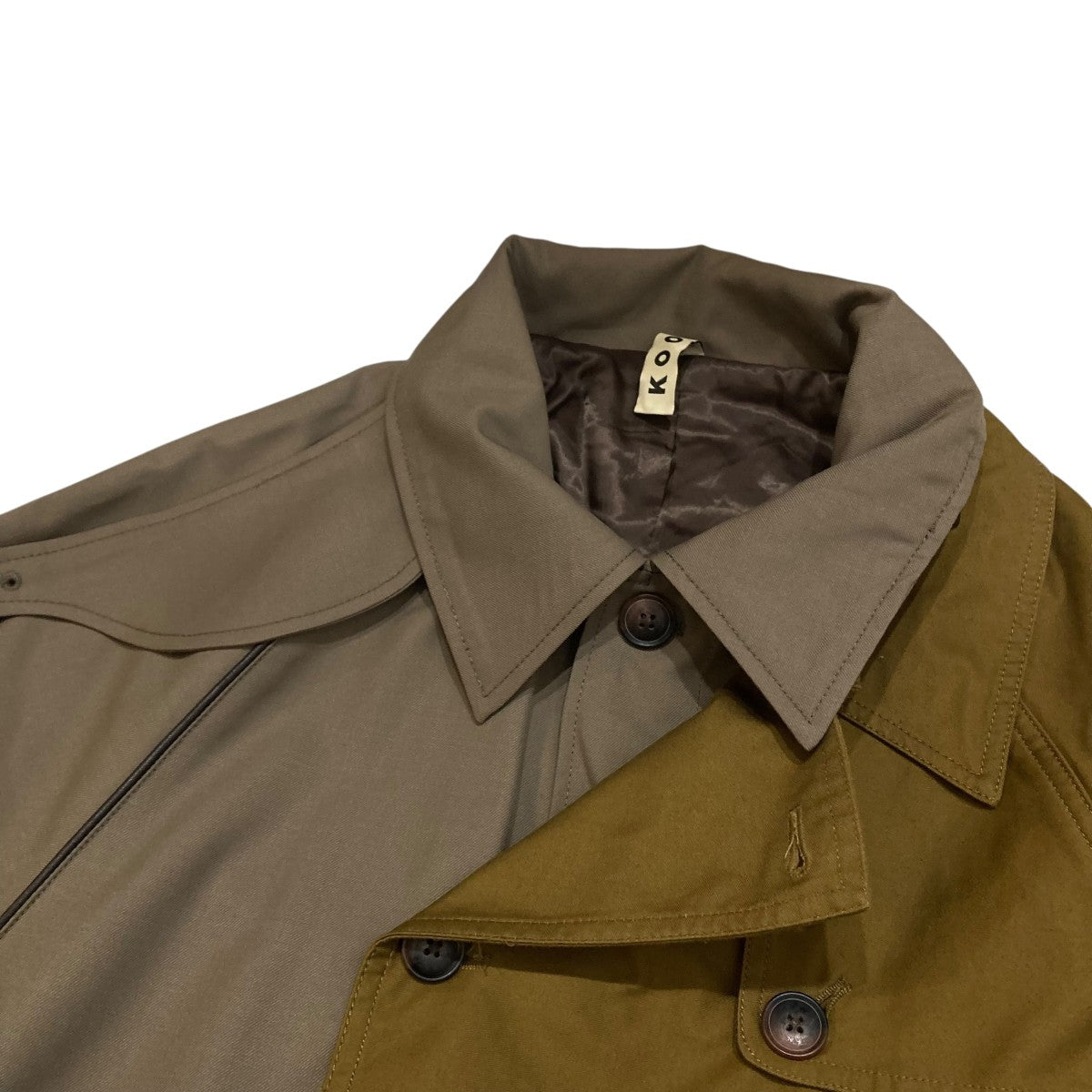 KOOI(コーイ) ドッキングステンカラーコート23KO-AW13 23KO-AW13