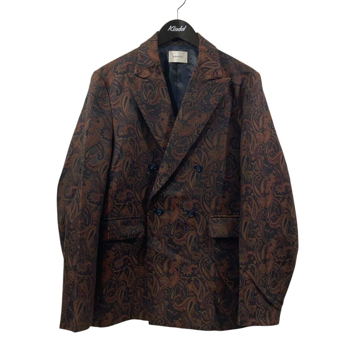 Double tailored jacketペイズリージャカード ダブルジャケット