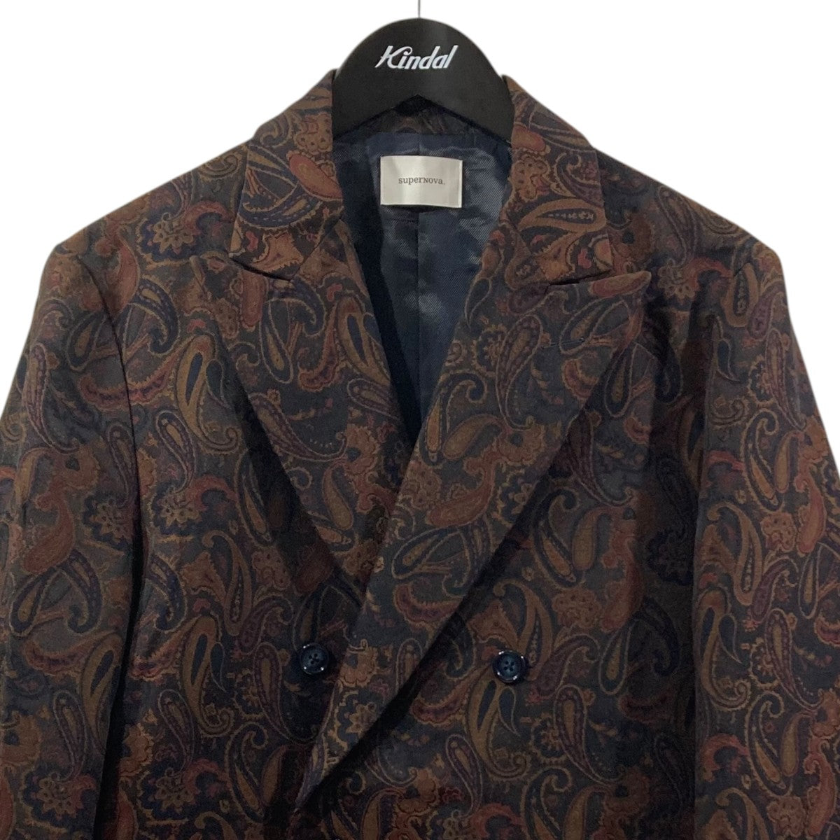 Double tailored jacketペイズリージャカード ダブルジャケット