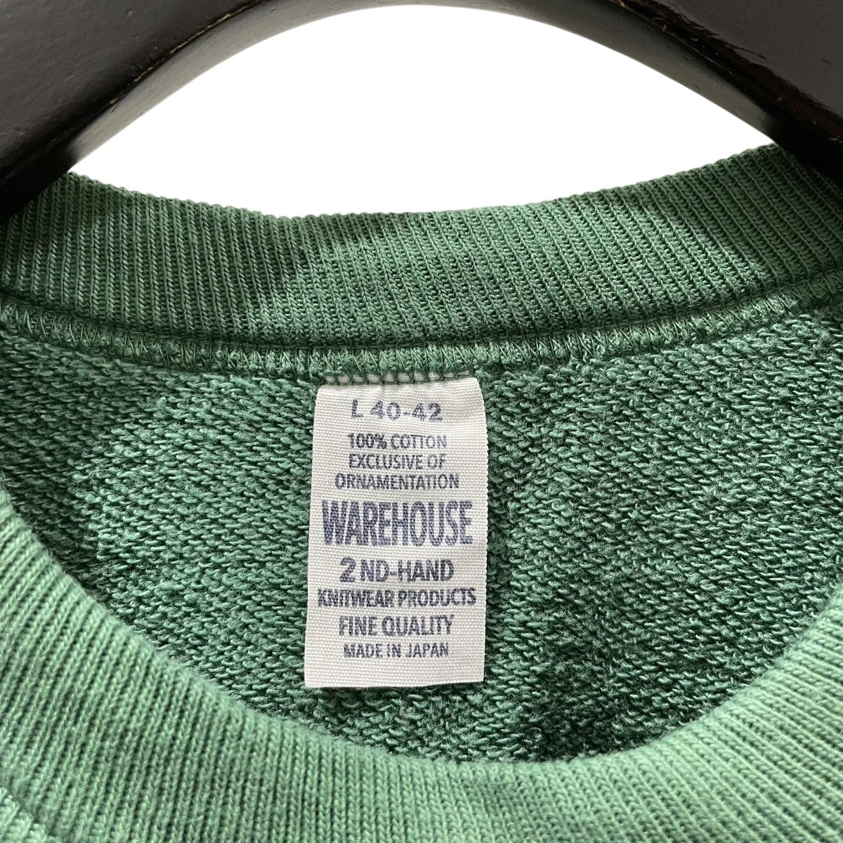 pherrow's WAREHOUSE　BUCO スウェット　XL　緑　グレー WAREHOUSE ヘビーウェイト脇リブスウェット