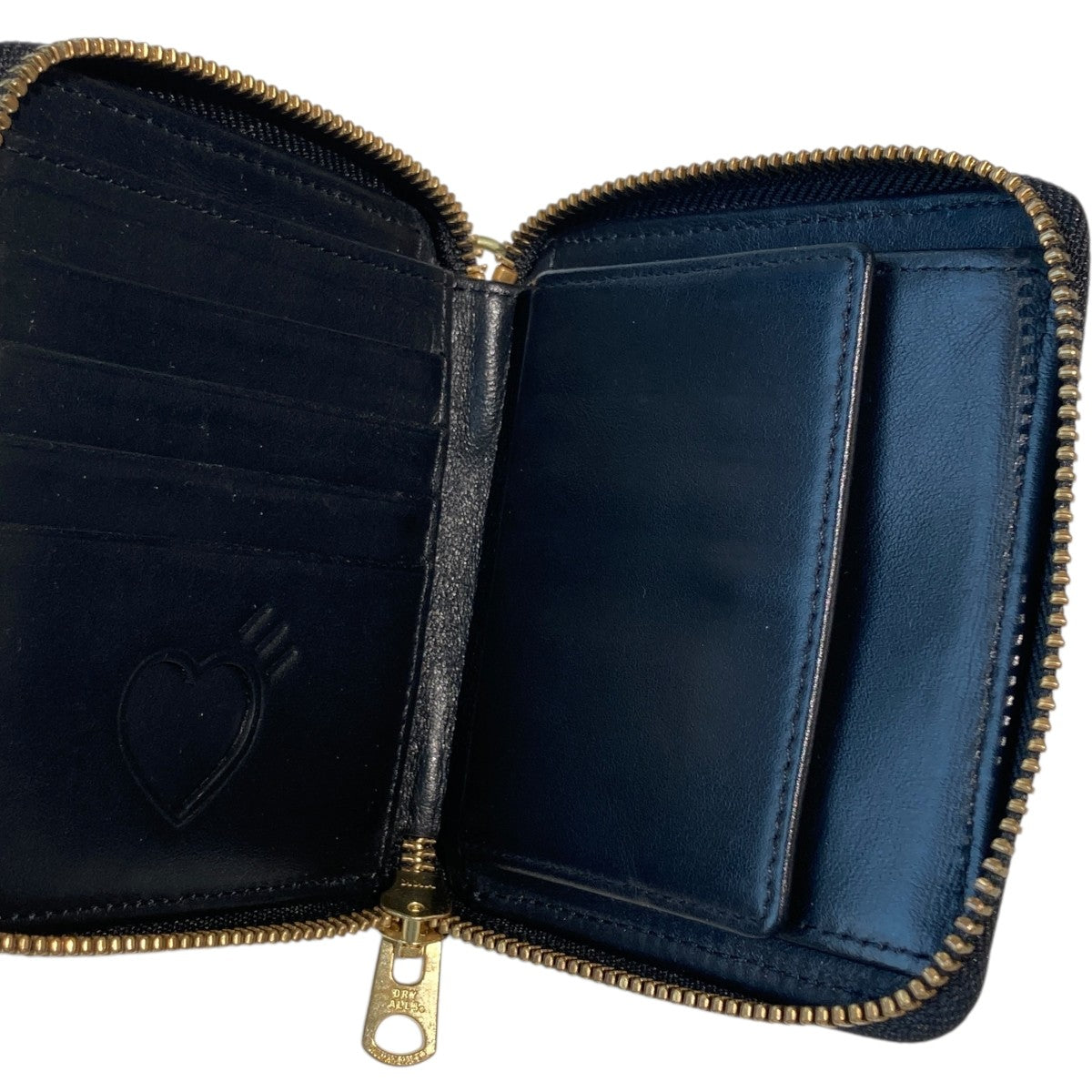 HUMAN MADE(ヒューマンメイド) Leather Zip Wallet Black2つ折り