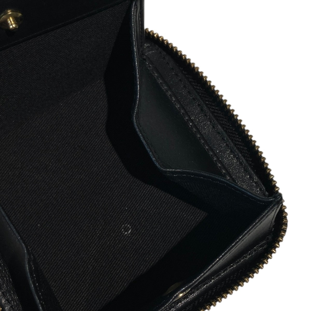 HUMAN MADE(ヒューマンメイド) Leather Zip Wallet Black2つ折り