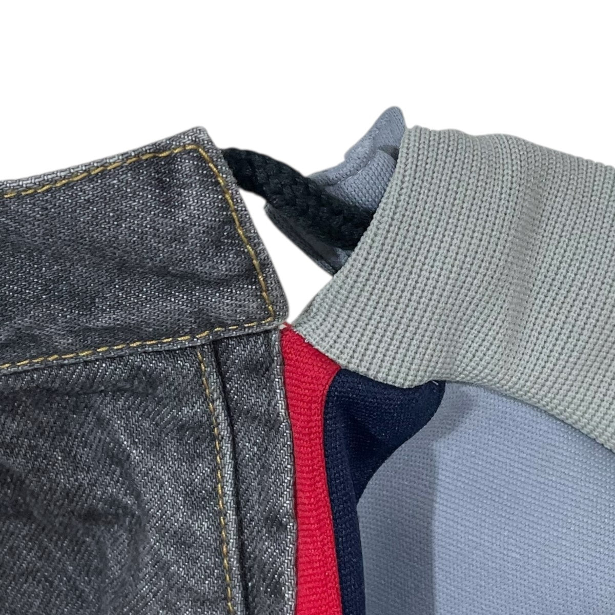 ○★訳有り新品未使用　FACETASM　デニムスウェットジャケット　4　ブラック FACETASM - 【限定】 FACETASM × FRUIT OF THE LOOM STADIUM