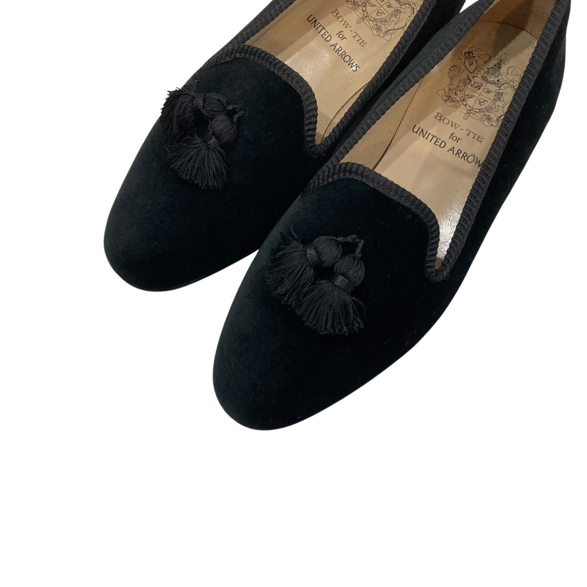 UNITED ARROWS フリンジ付きローファー ブラック36Hタッセル厚底 UNITED ARROWS フリンジ付きローファー ブラック36Hタッセル厚底
