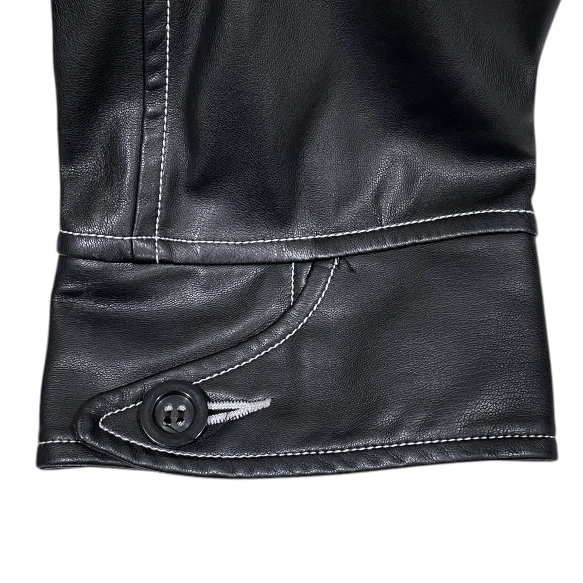 21AW フェイクレザーコート VEGAN LEATHER CAR COAT JACKET ヴィーガンレザー カーコートジャケット LE0121W