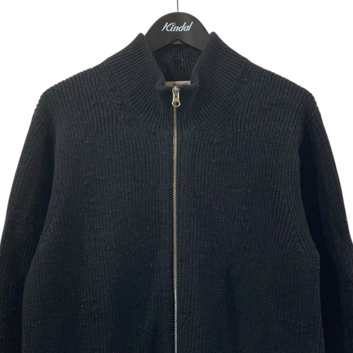 SLOANE(スローン) 7Gメリノウール畦編みジップカーディガン SL6W-194