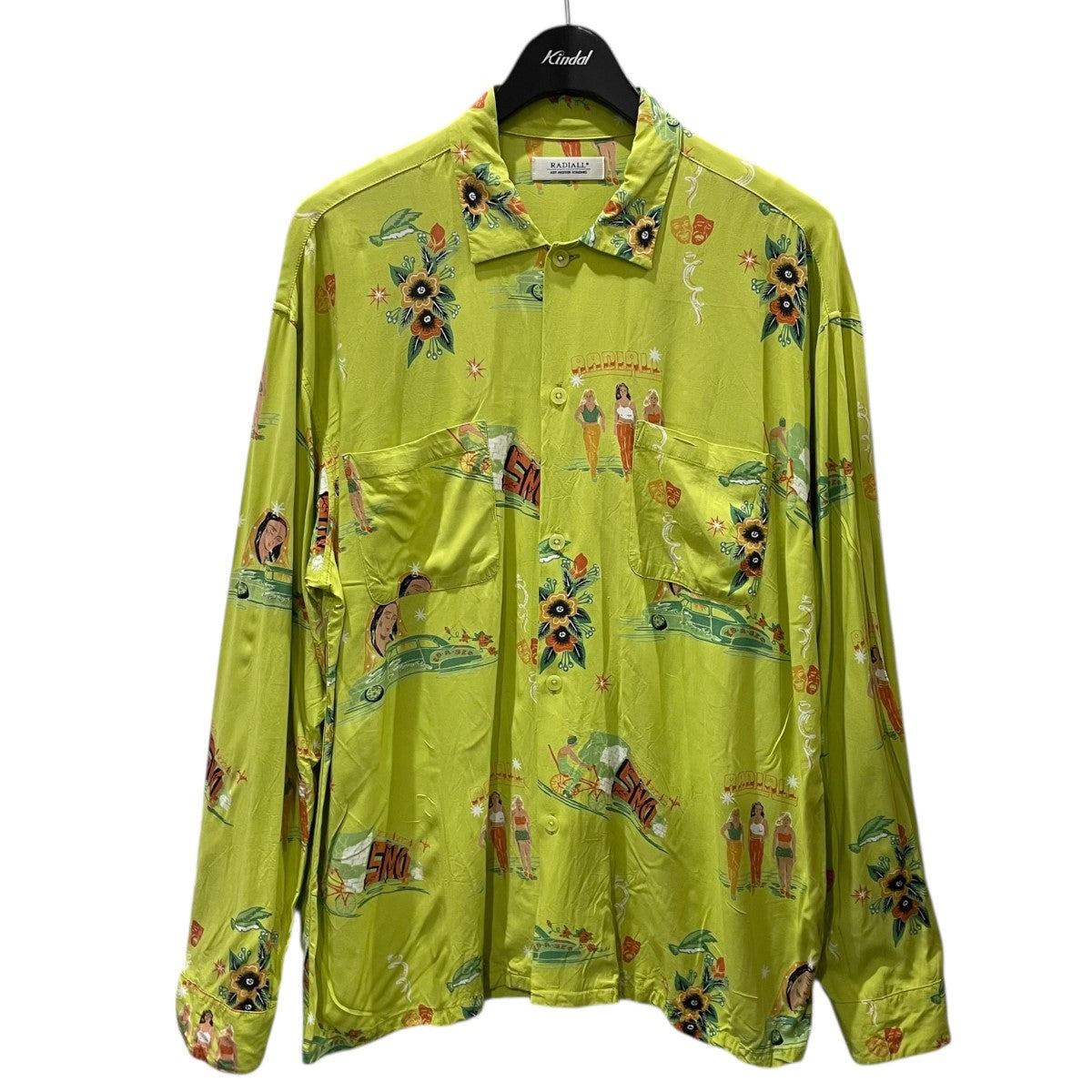 21SS ロングスリーブオープンカラーシャツ LOWLOW -OPEN COLLARED SHIRT L／S RAD-21SS-SH002