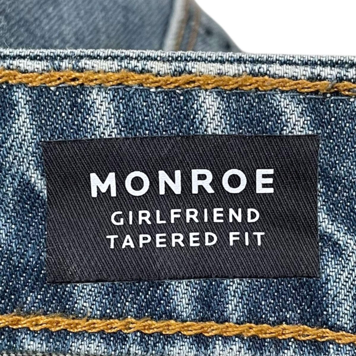 DENHAM MONROE GIRLFRIEND テーパードフィットデニム23 Denham(デンハム) ダメージ加工デニムパンツ MONROE GIRLFRIEND