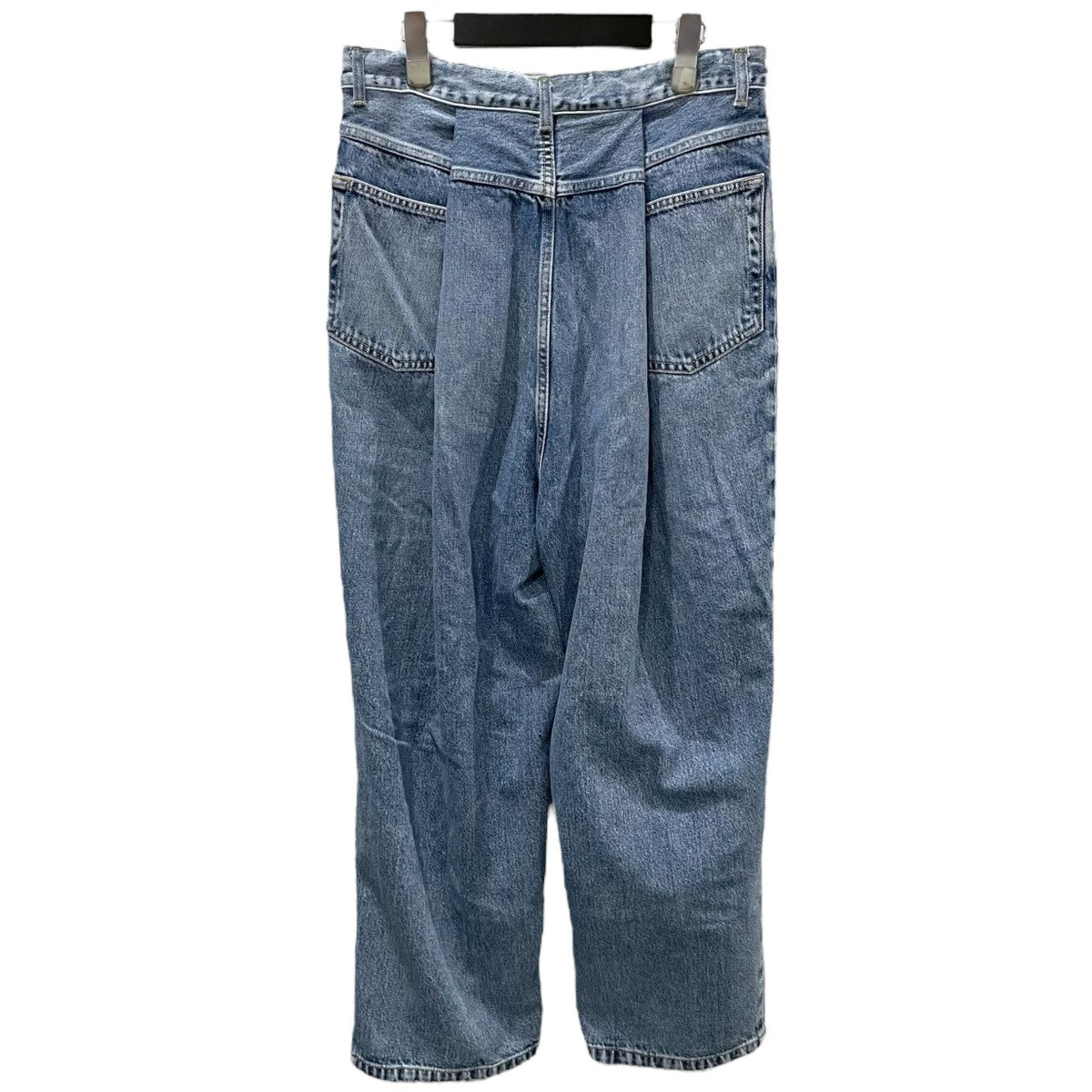 世界的に有名な COTTON コットンデニムタックパンツ URU(ウル) DENIM TUCK ／ テープ・マスキングテープ