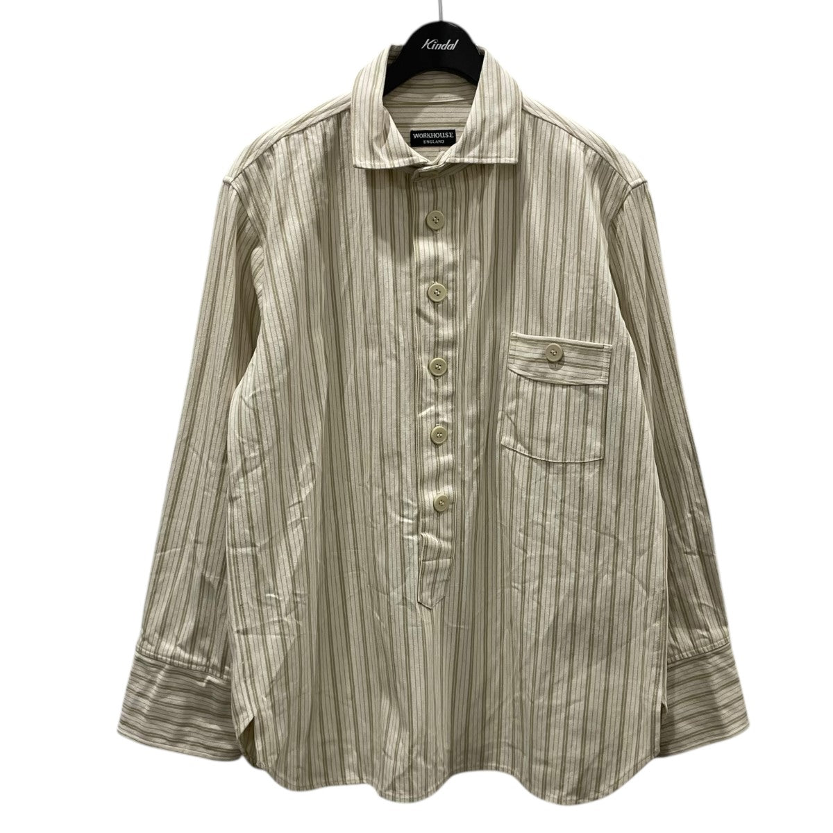 ストライプ柄シャツジャケット