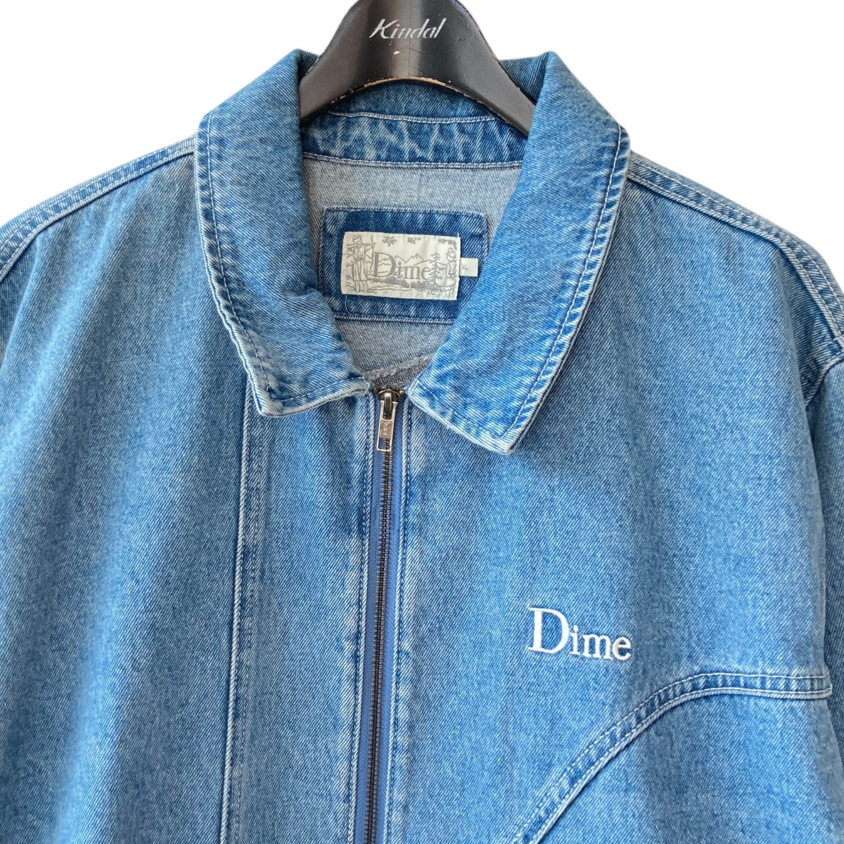 Dime(ダイム) ジップ デニムジャケット インディゴ サイズ XL