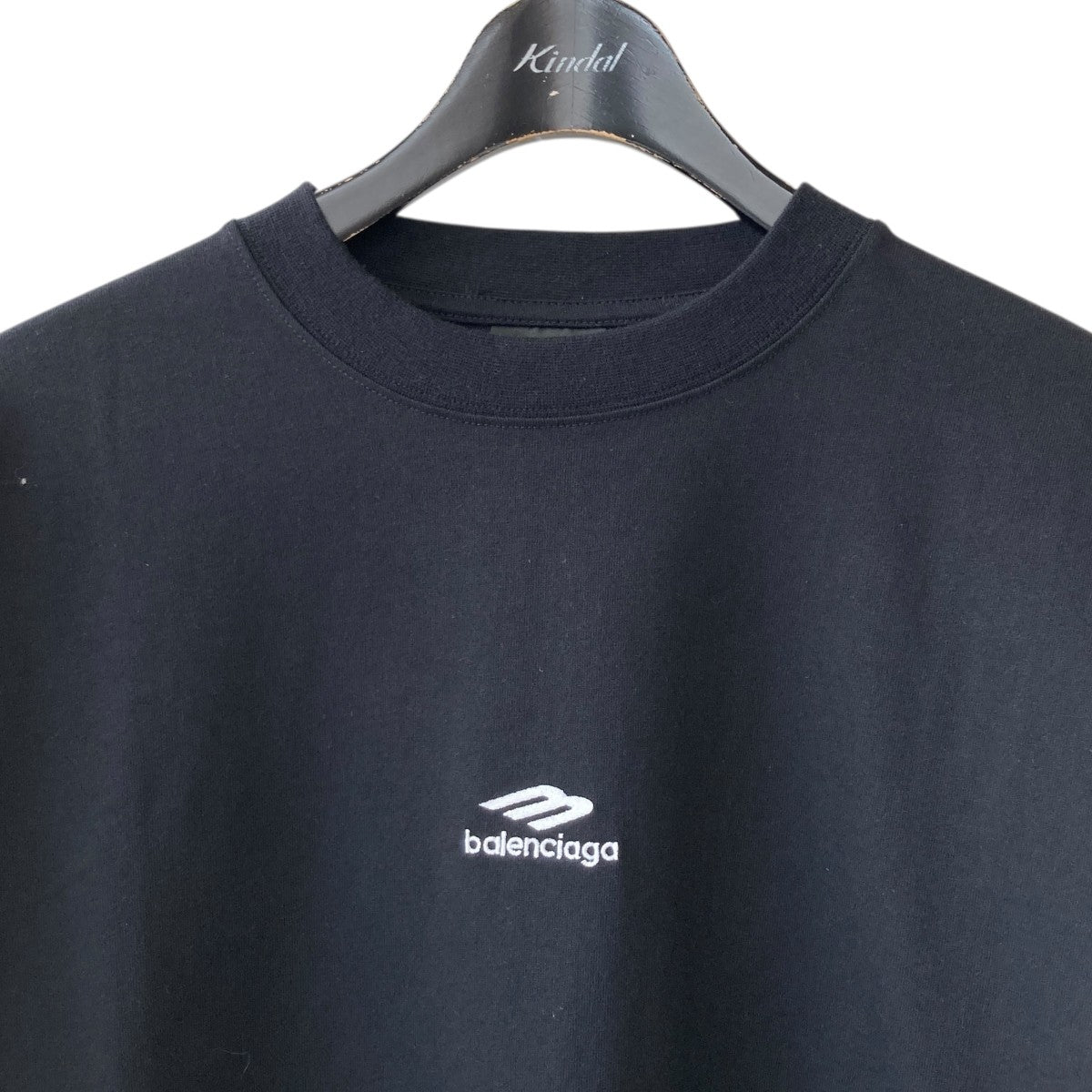 BALENCIAGA(バレンシアガ) front and sleeves logo embroideryT