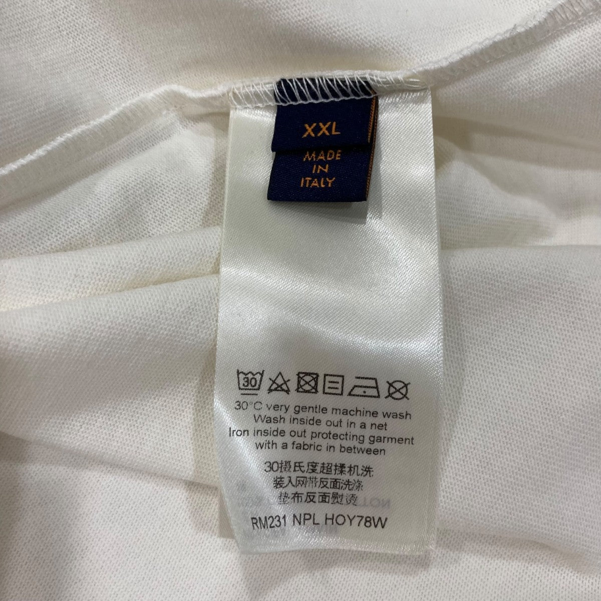 【美品/XXL】ルイヴィトン　tシャツ アップサイドダウン　LV 希少サイズ ルイヴィトン アップサイドダウン LVロゴ 刺繍 Tシャツ 希少