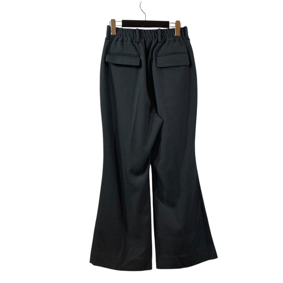 HEAVY WOOL GABARDINE FLARE EASY TROUSERSイージーパンツS121411