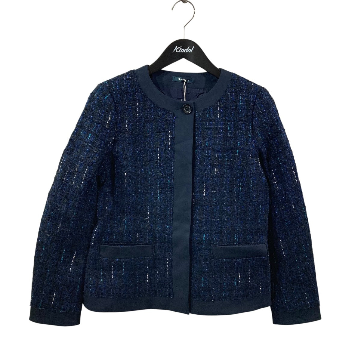 Aquascutum ツイードジャケット5000104028-39 古着・中古-1枚目のアイテム画像
